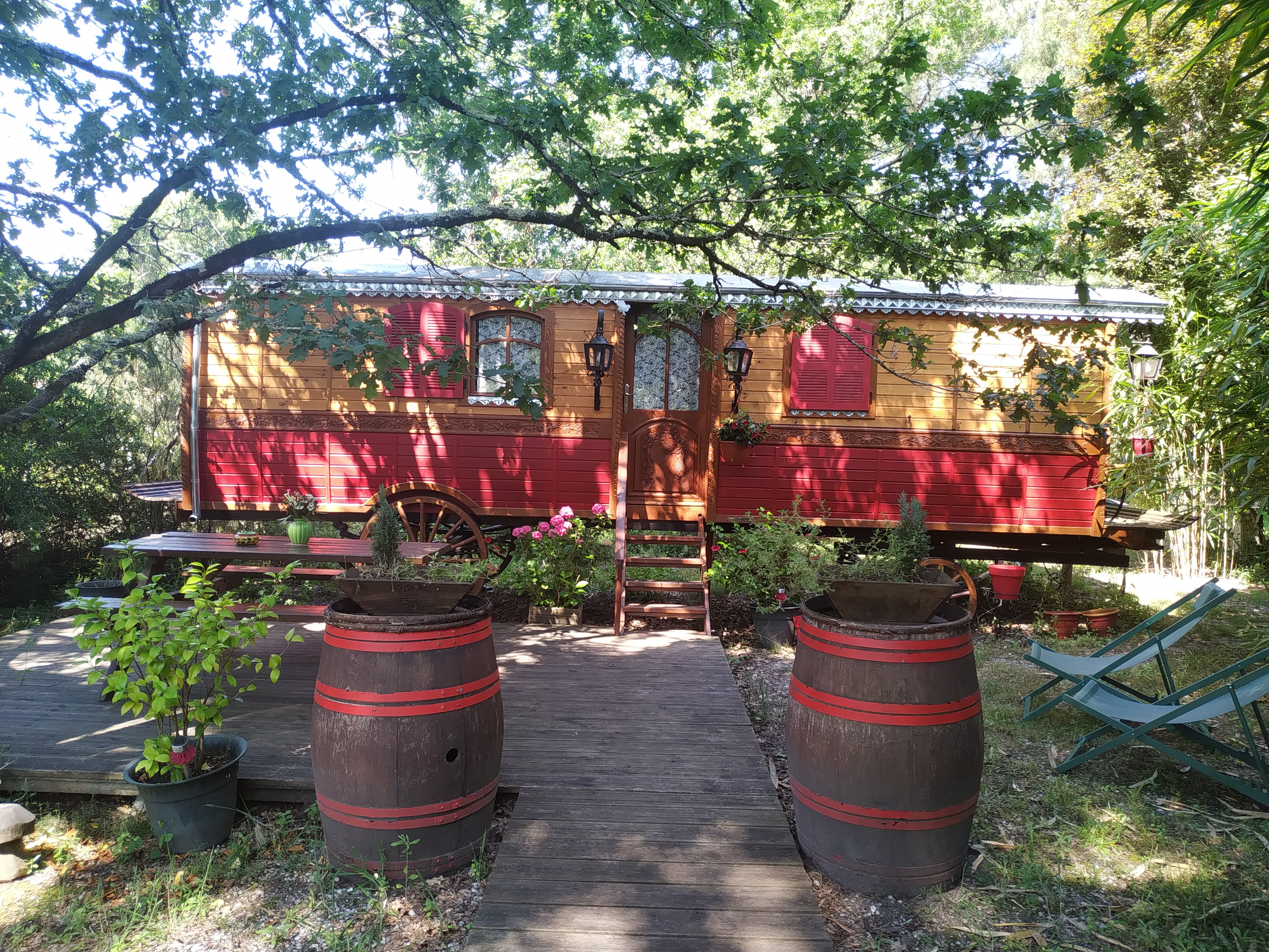 roulotte gîte tout confort